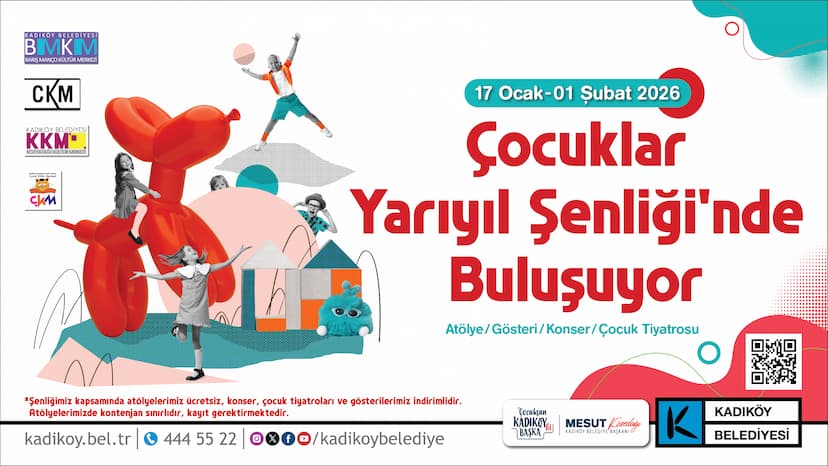 Kadıköy’de Çocuklar Yarıyıl Şenliğinde Buluşuyor