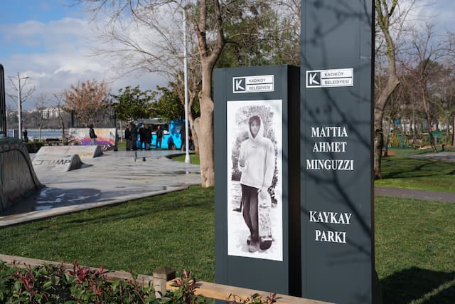 Mattia Ahmet Minguzzi Kaykay Parkı Açılışı